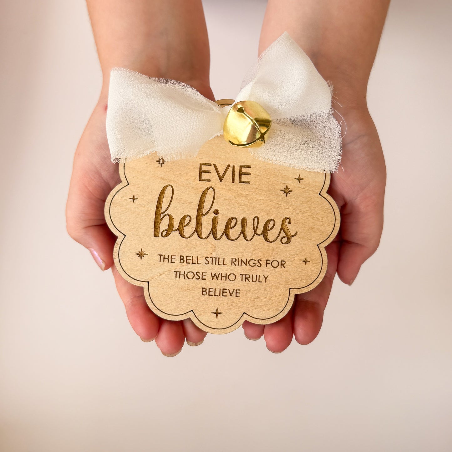 Christmas Believe Bell Personalised | Santa Believe Bell
