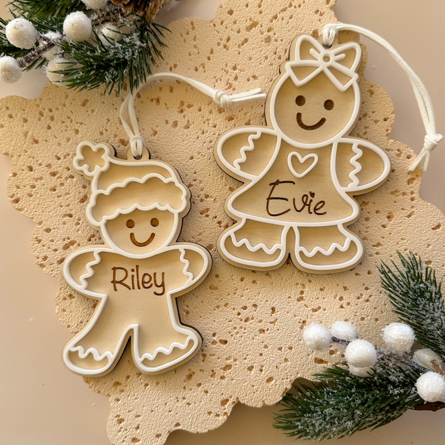 Personalised Christmas Ornament Gingerbread