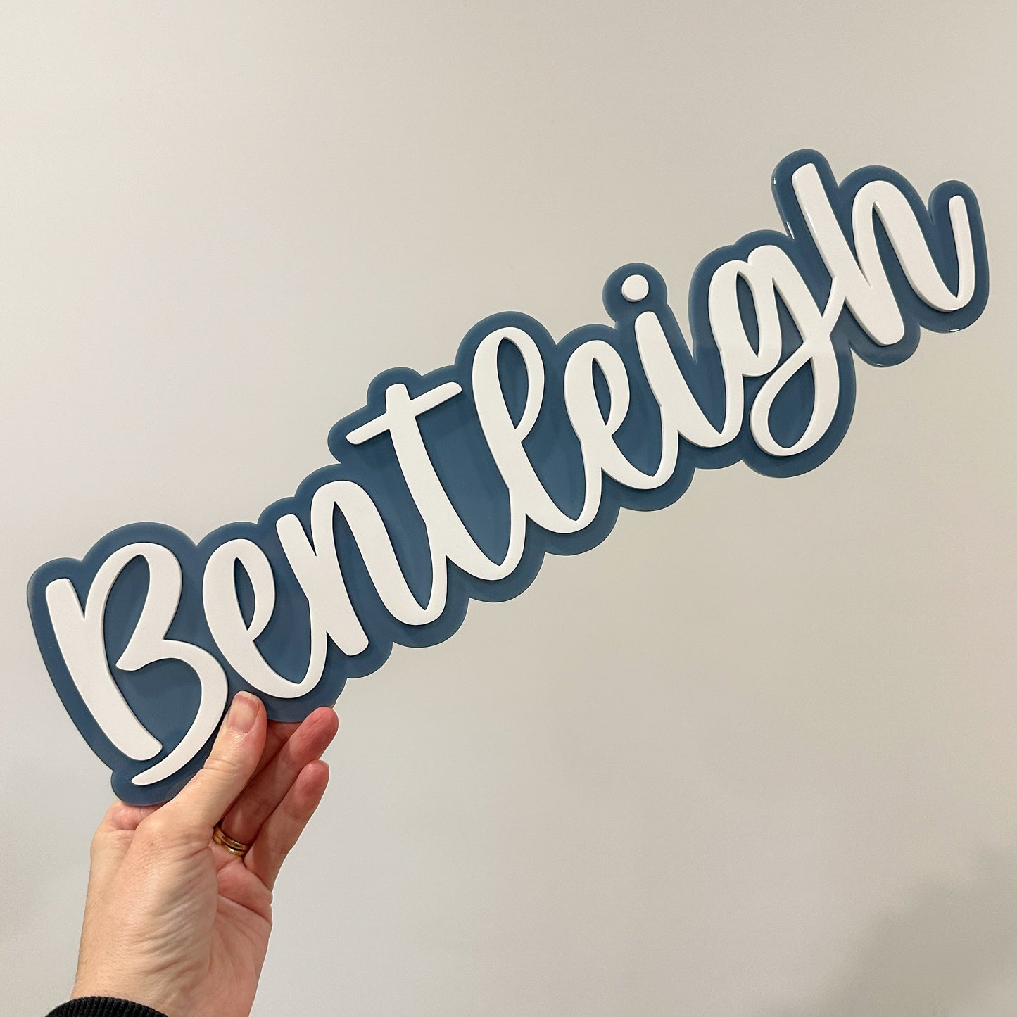 Double Layered Acrylic Name Sign