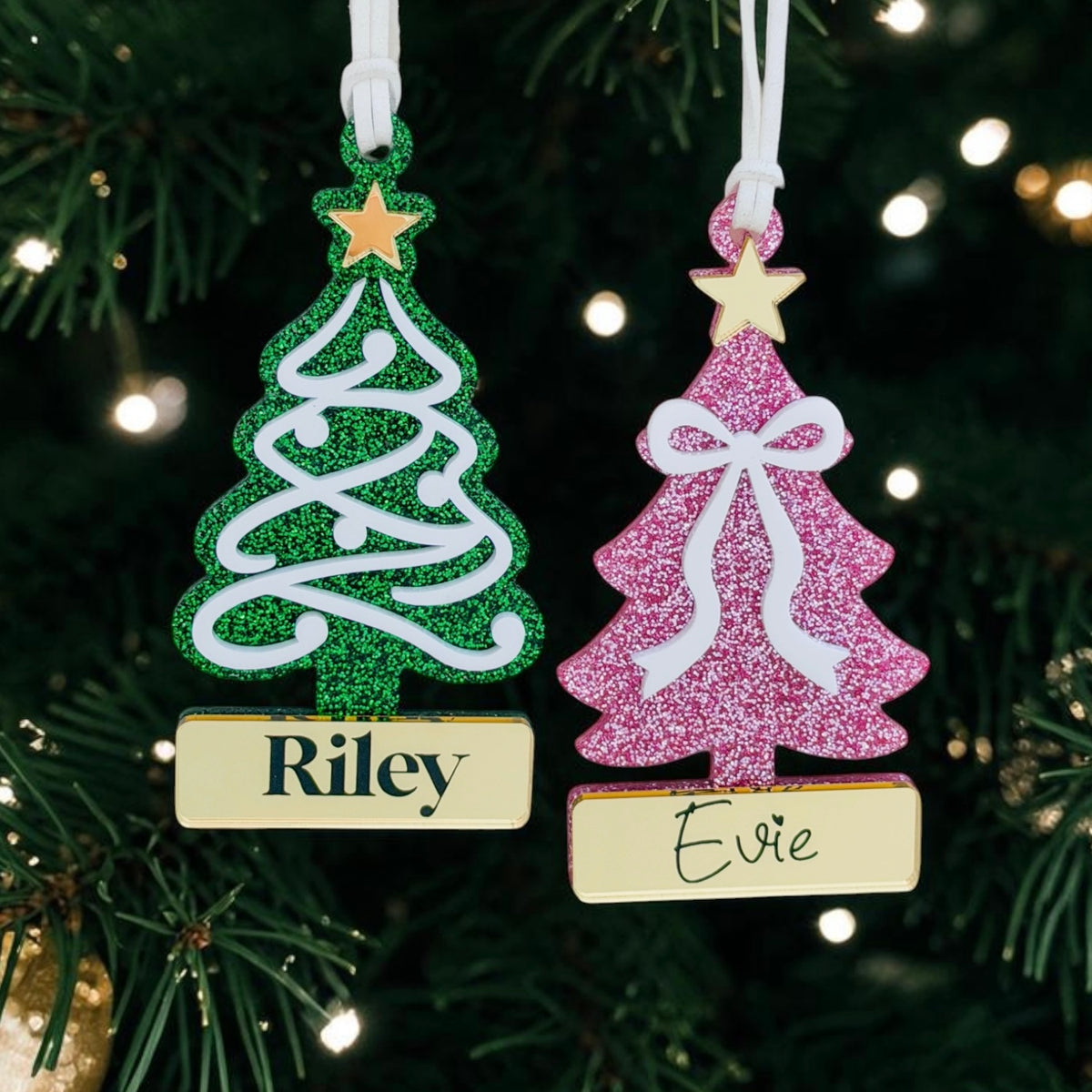 Personalised Christmas Ornament Acrylic Tree