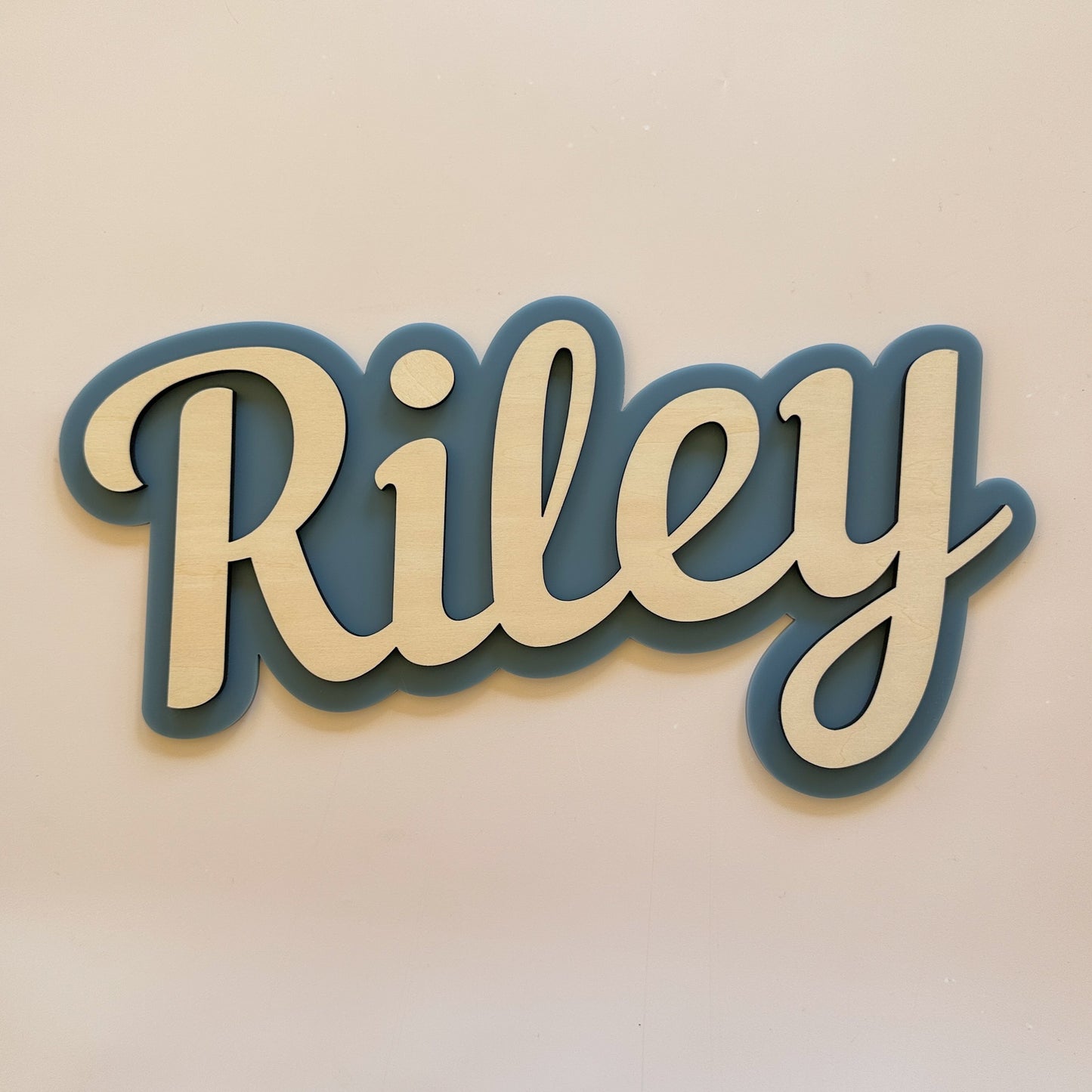 Personalised Kids Wooden Acrylic Door Sign