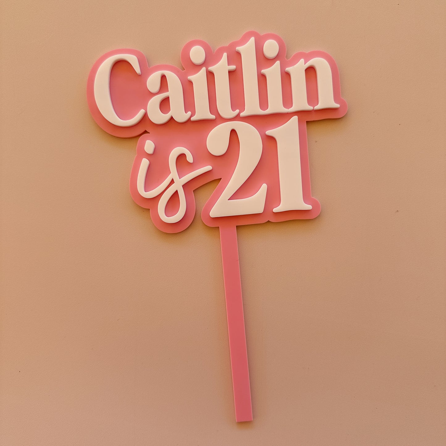 Cake Topper Acrylic Number | Personalised