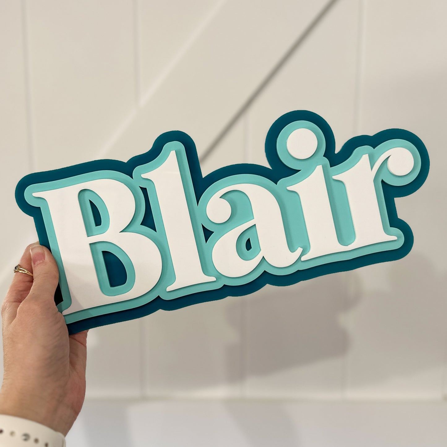 3d Triple Layered Acrylic Name Sign