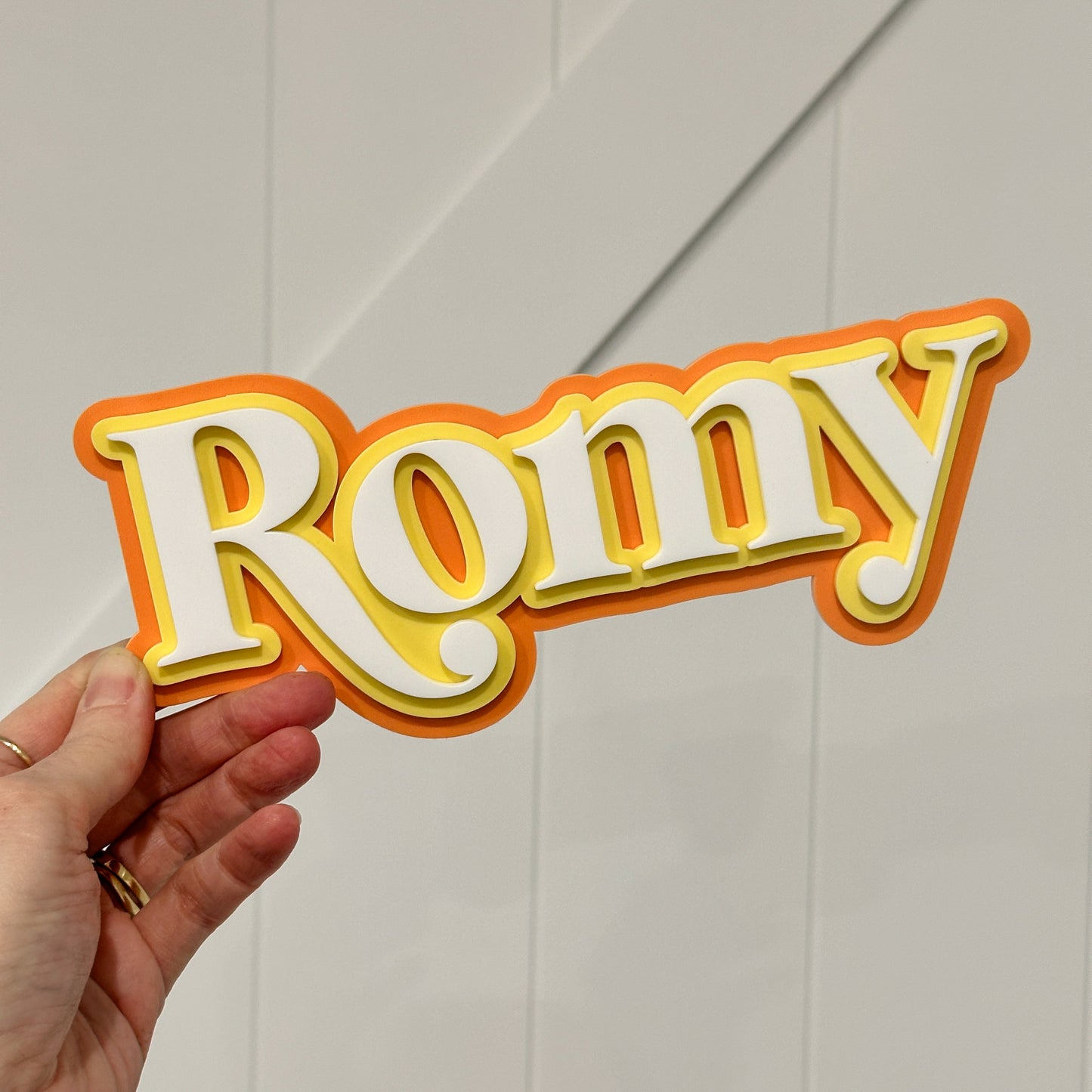 3d Triple Layered Acrylic Name Sign