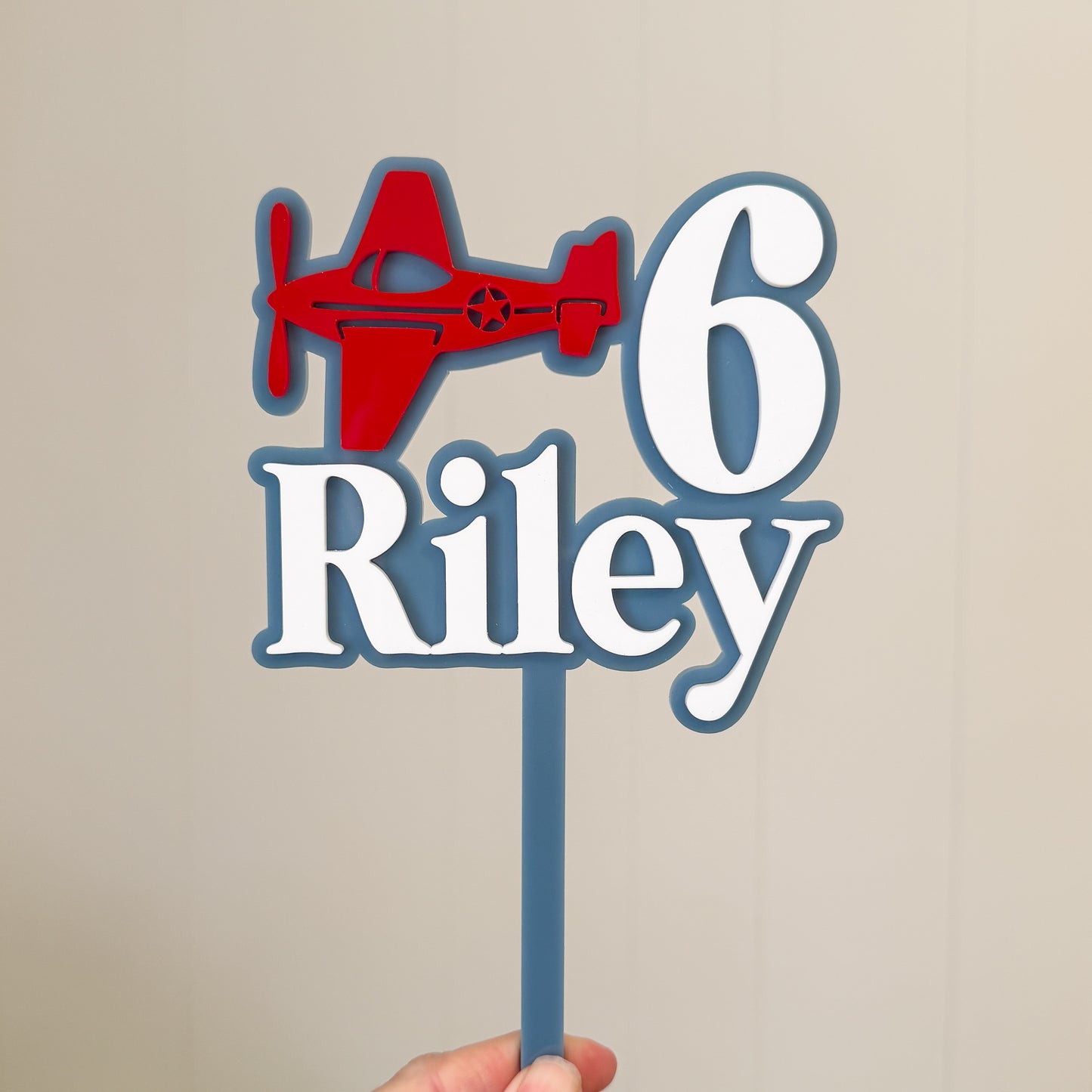Cake Topper Plane | Personalised