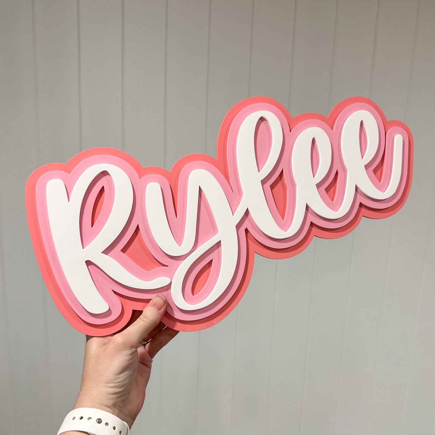 3d Triple Layered Acrylic Name Sign