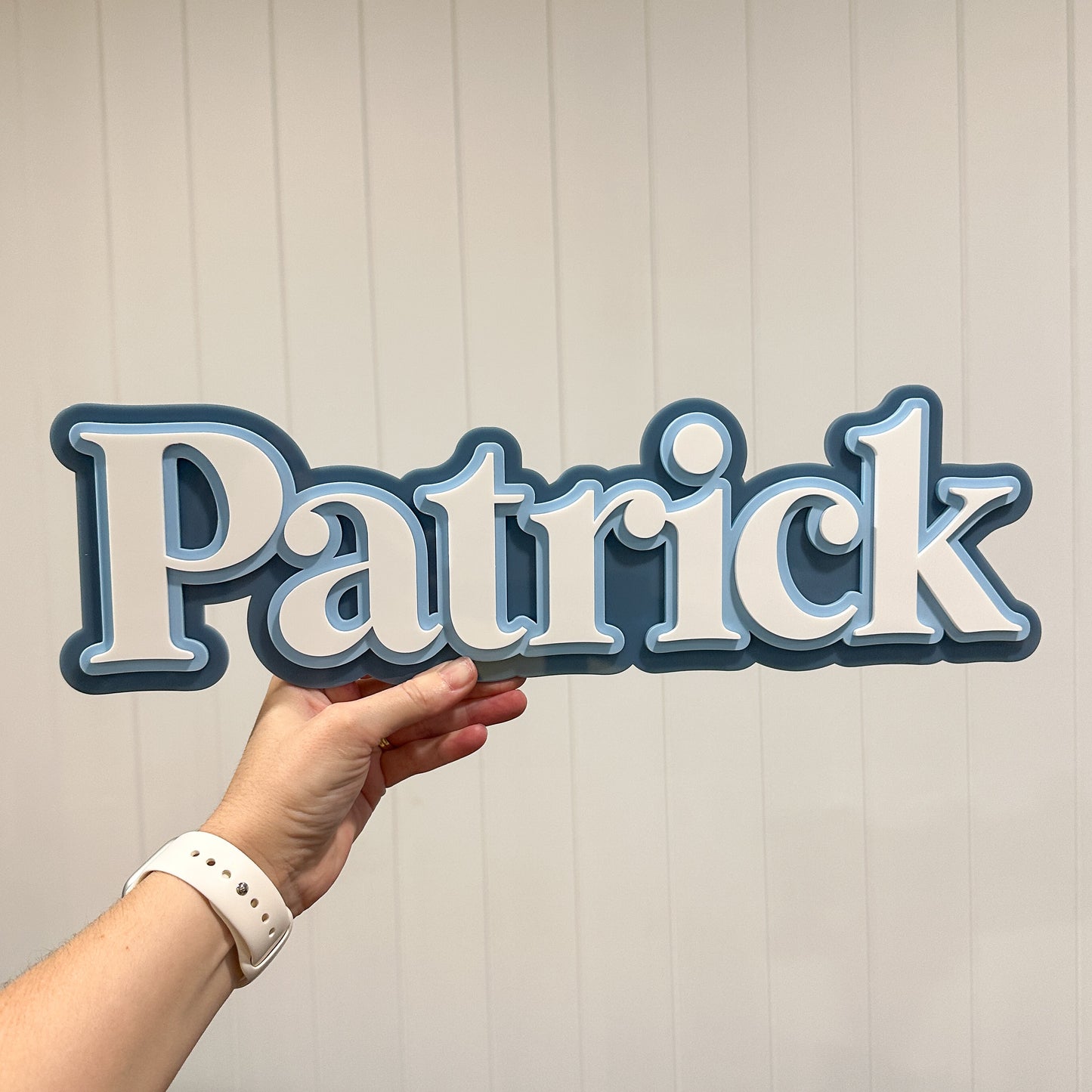 3d Triple Layered Acrylic Name Sign