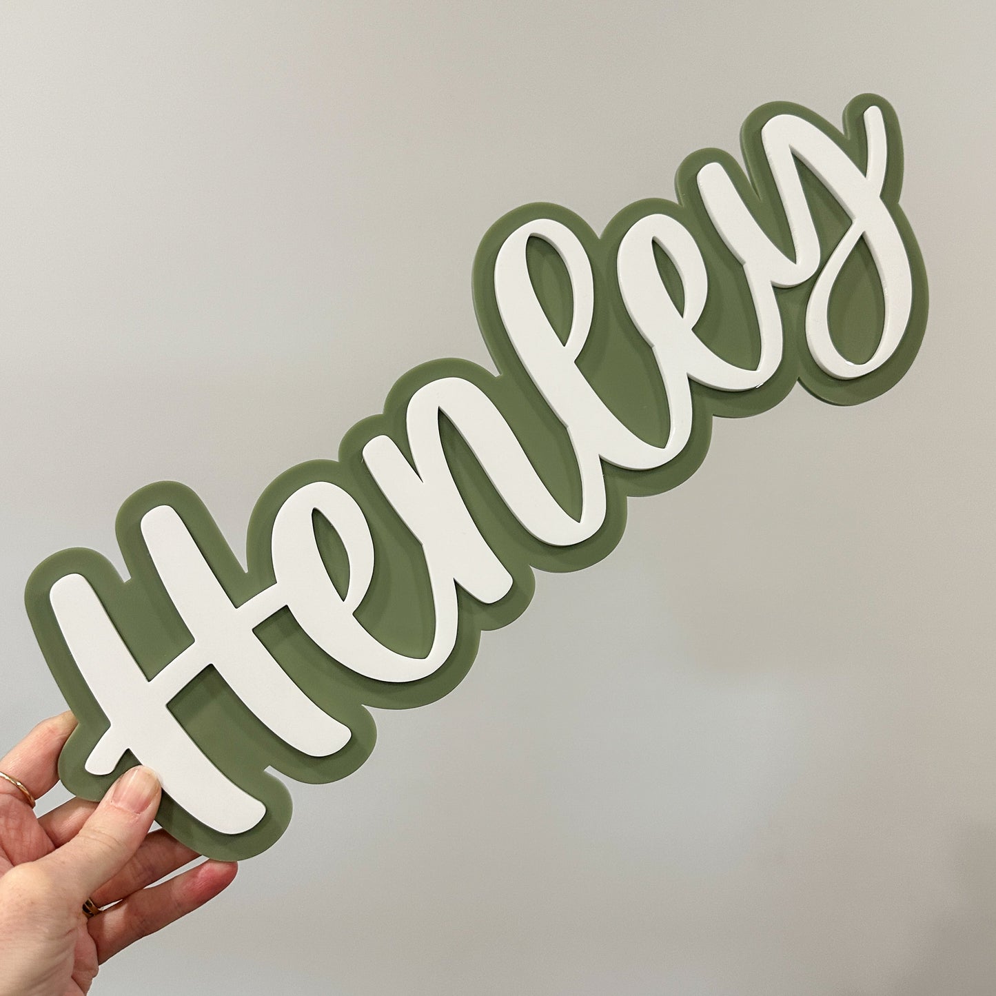 Double Layered Acrylic Name Sign