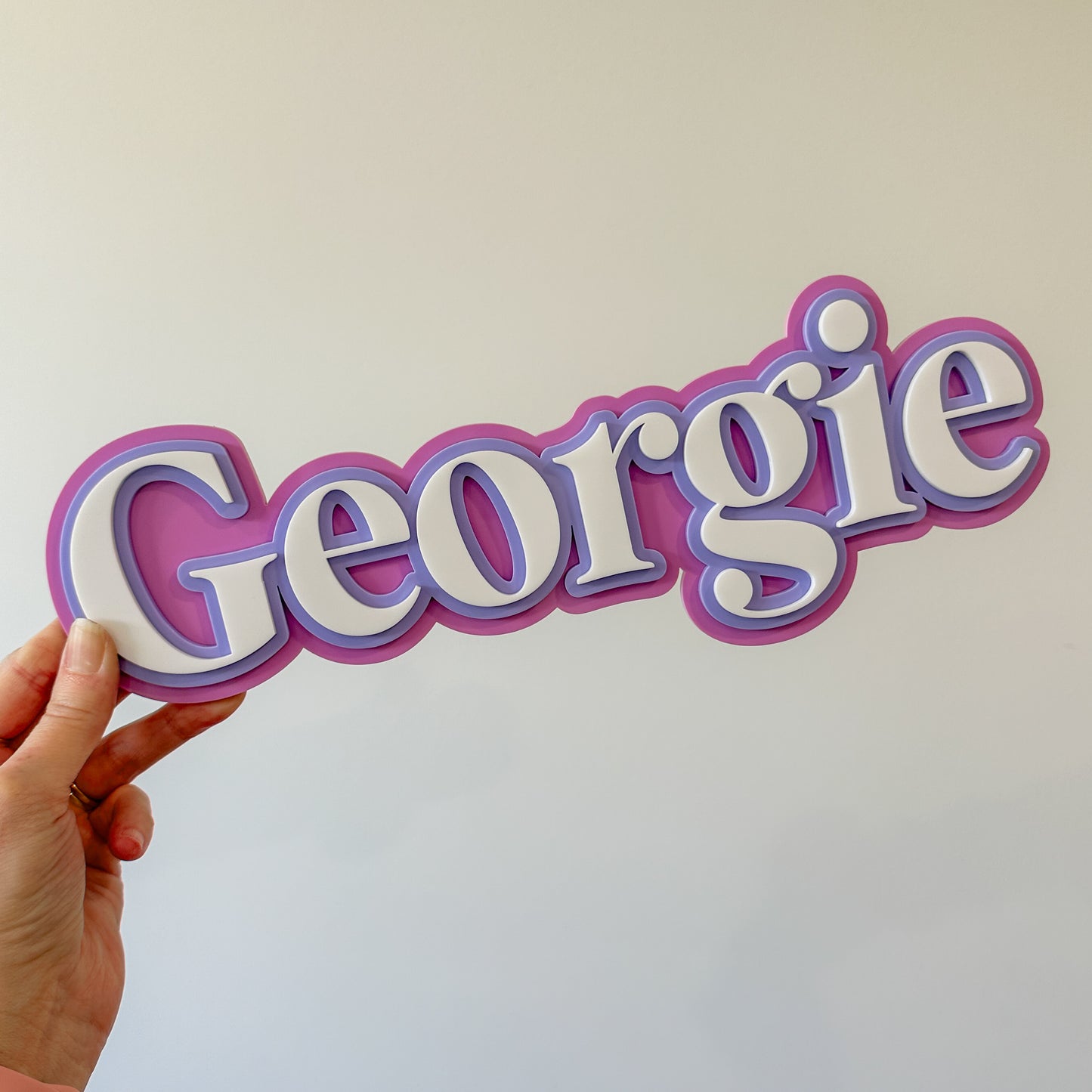 3d Triple Layered Acrylic Name Sign