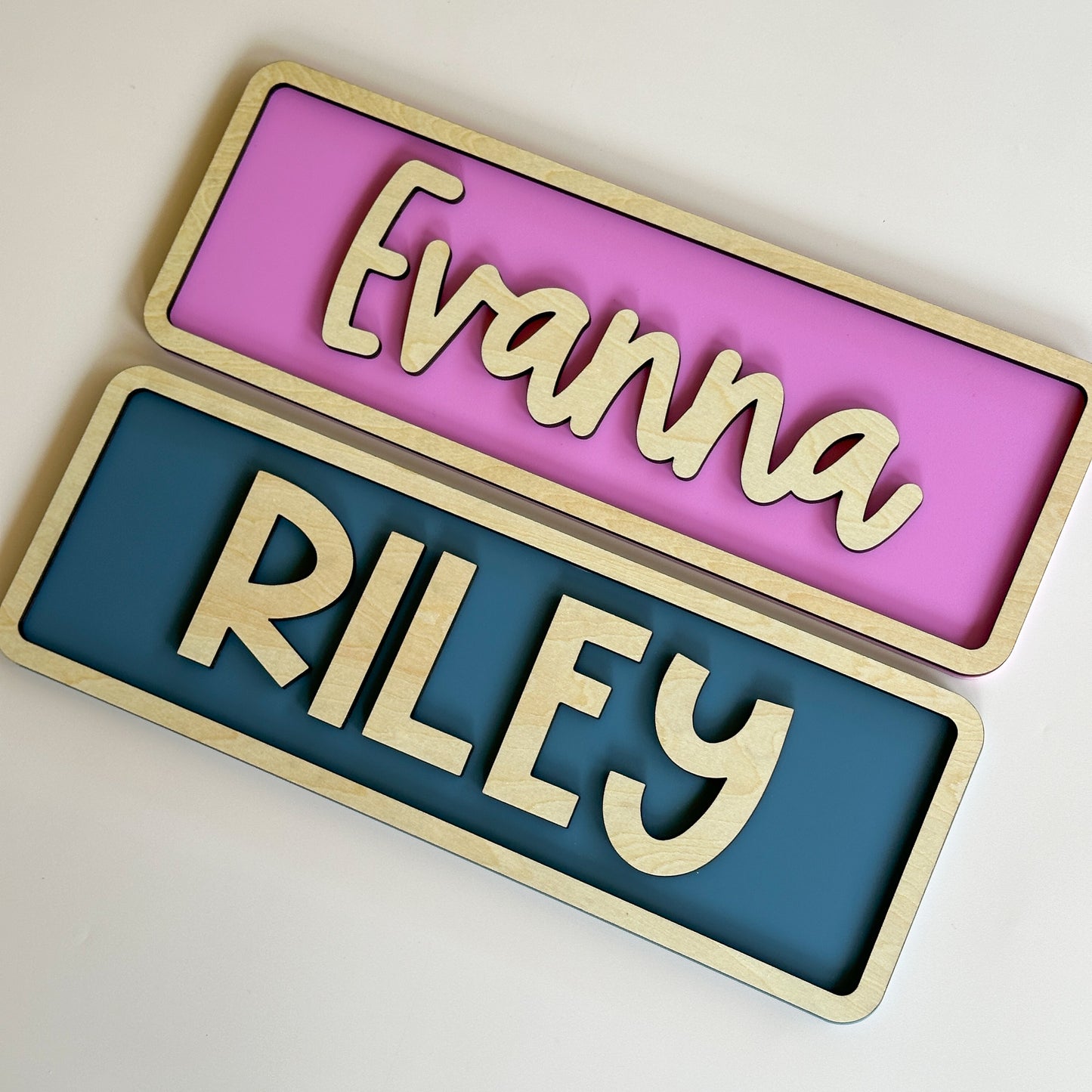 Kids Personalised Bedroom Door Signs - Wooden/Acrylic