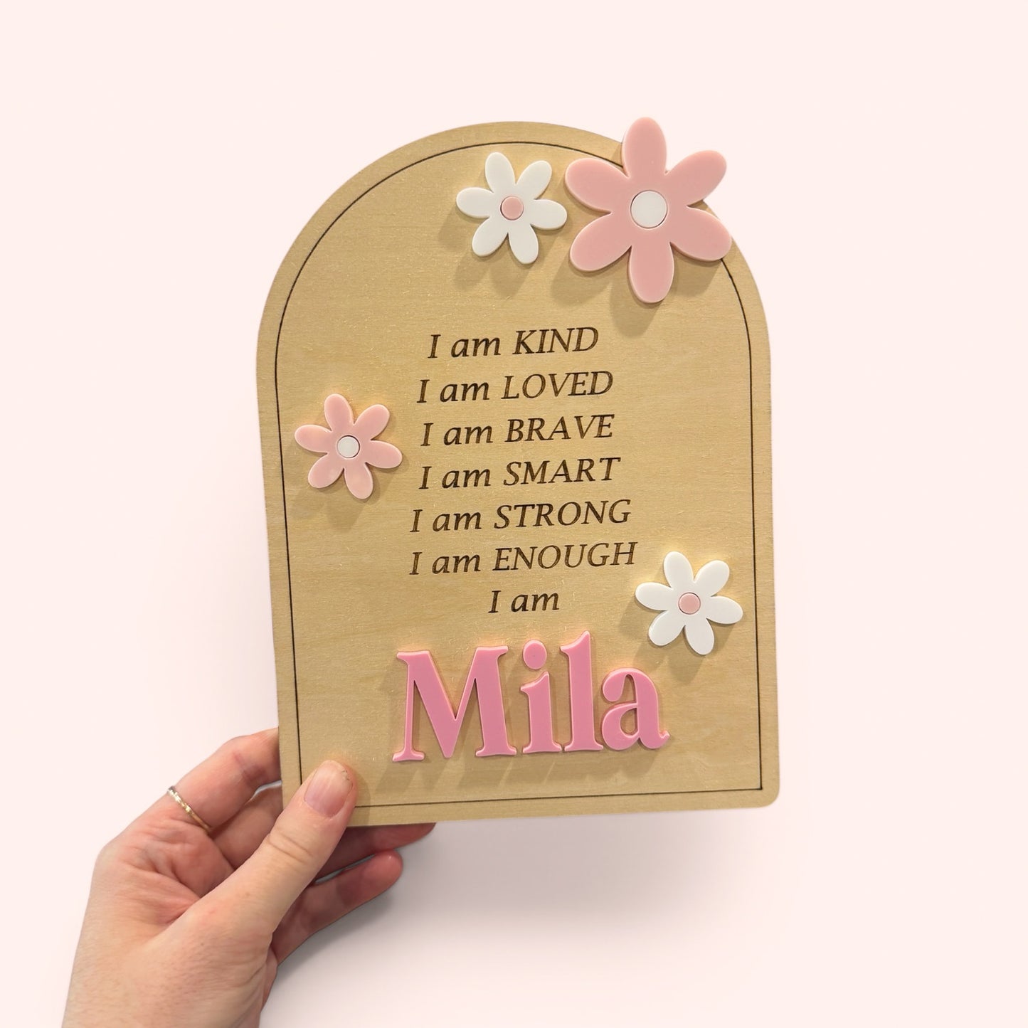 Affirmation Kids Sign | Flowers