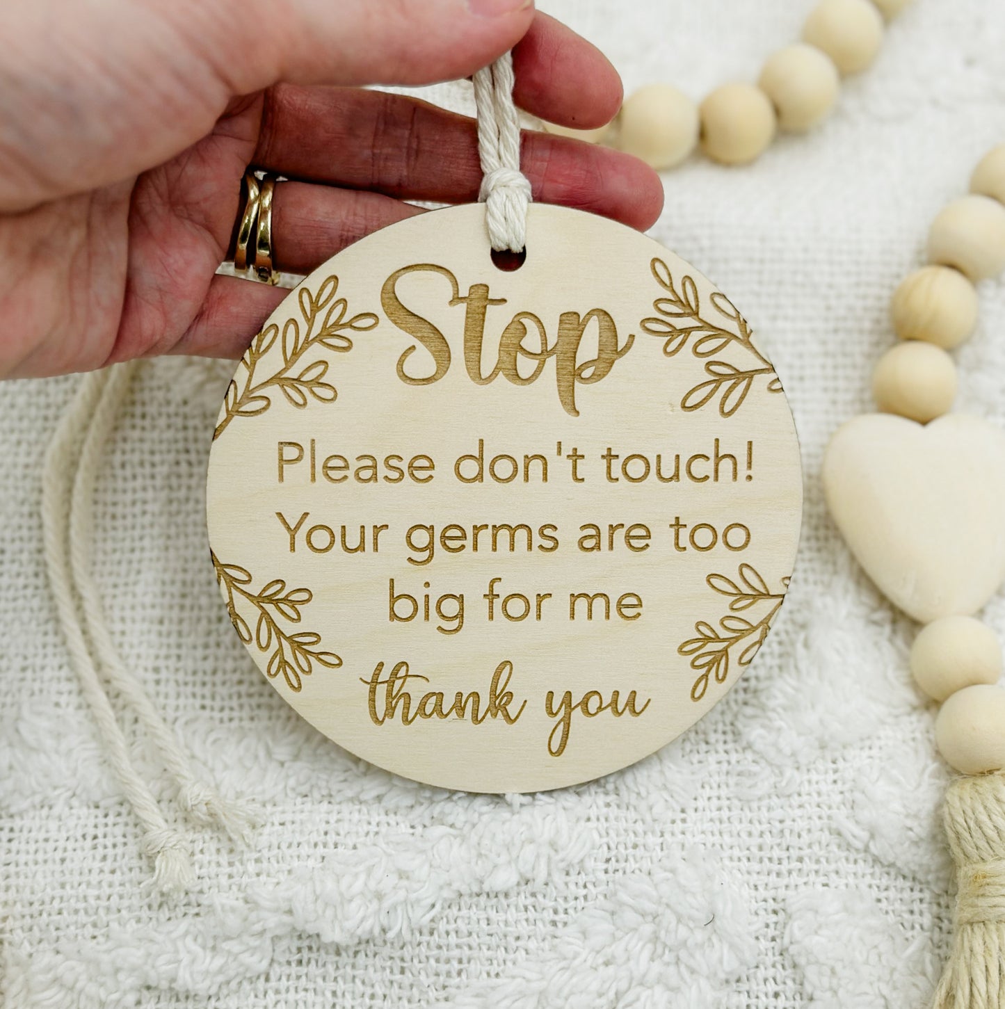 Baby Pram Sign - Stop, please don’t touch sign