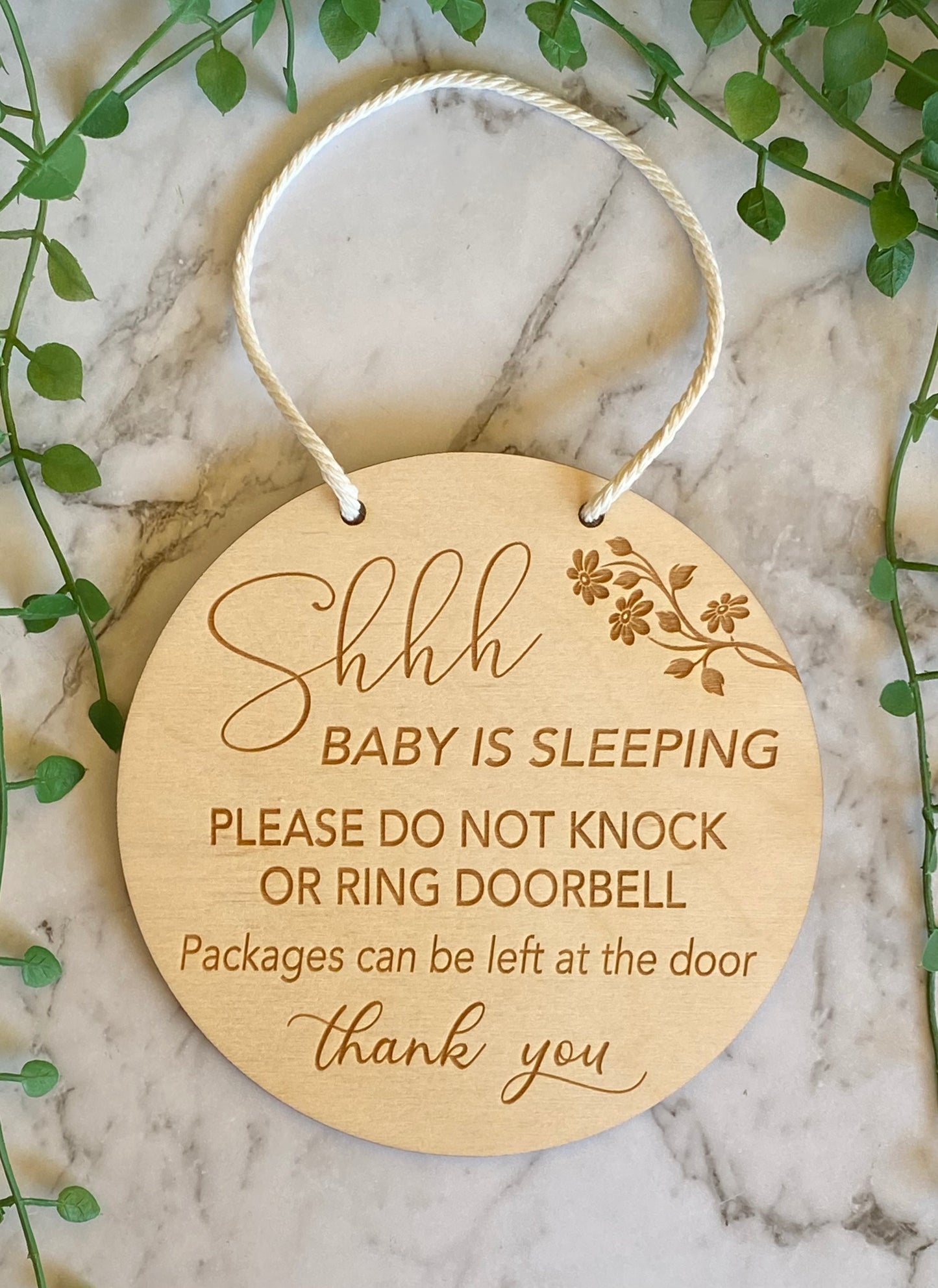 Baby is Sleeping Door Sign