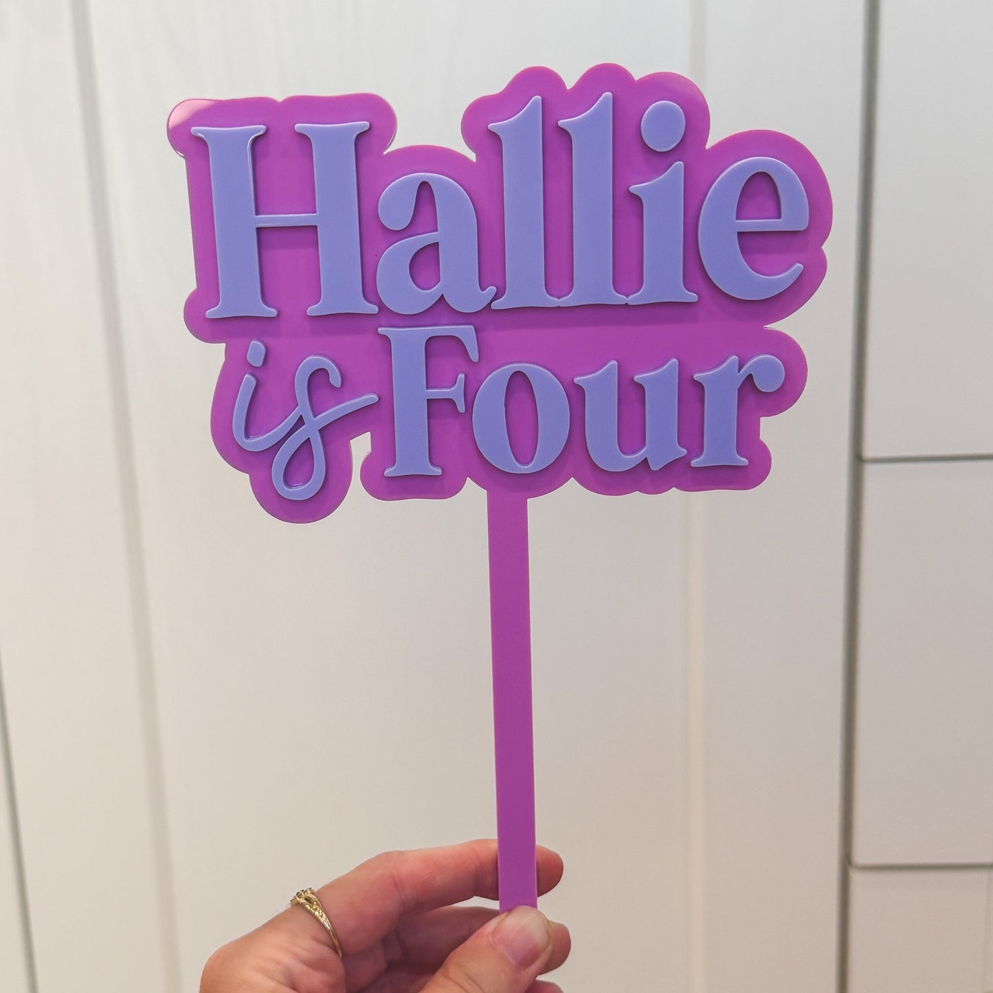 Cake Topper Acrylic | Personalised