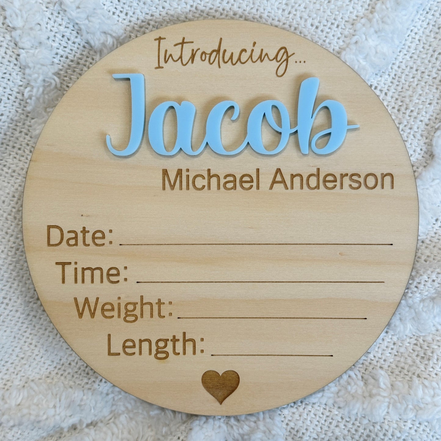 Personalised Baby Birth Announcement Plaque Be Inspired Designs — free download