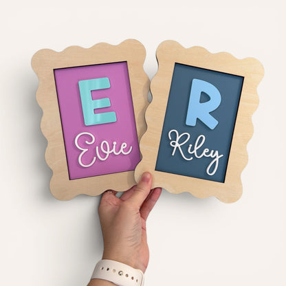 Initial Name Sign - Kids Bedroom Decor