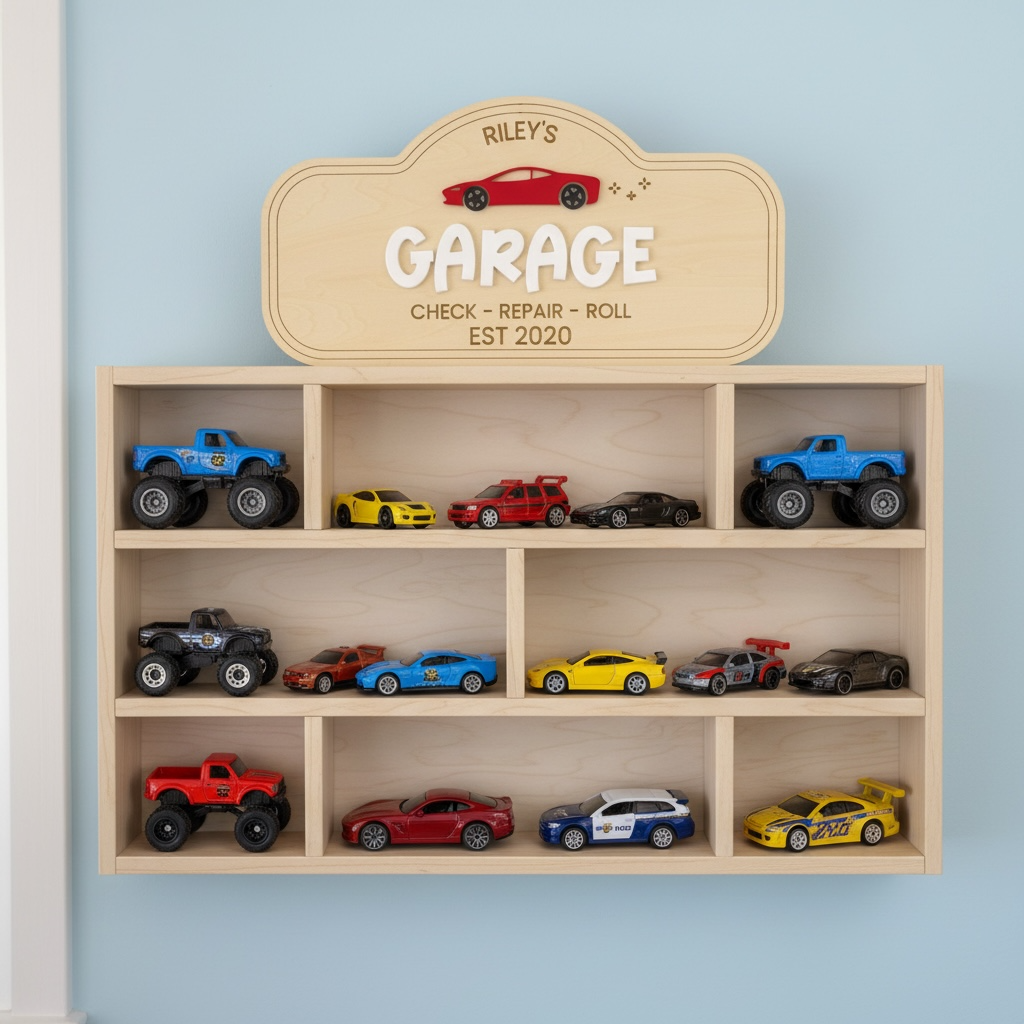 Kids Car Garage Sign - Pretend Play Garage Sign