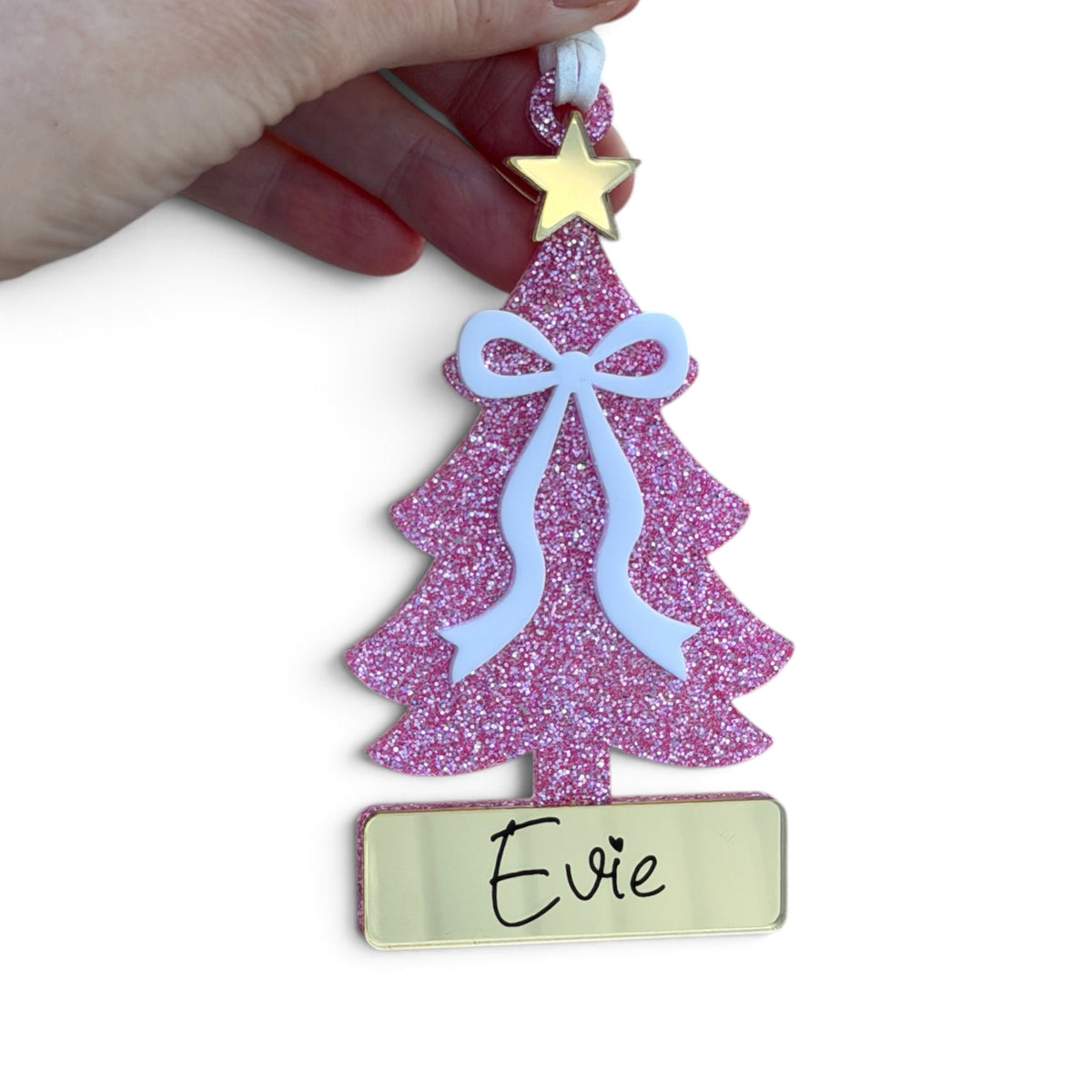 Personalised Christmas Ornament Acrylic Tree