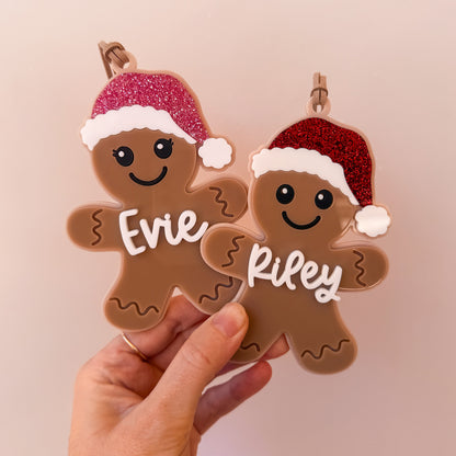 Personalised Christmas Ornament Acrylic Gingerbread Man