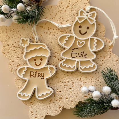 Personalised Christmas Ornament Gingerbread