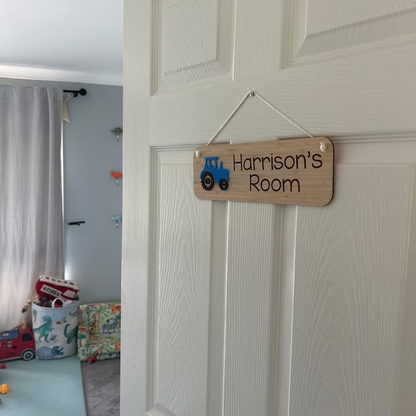 Kids Personalised Bedroom Door Signs