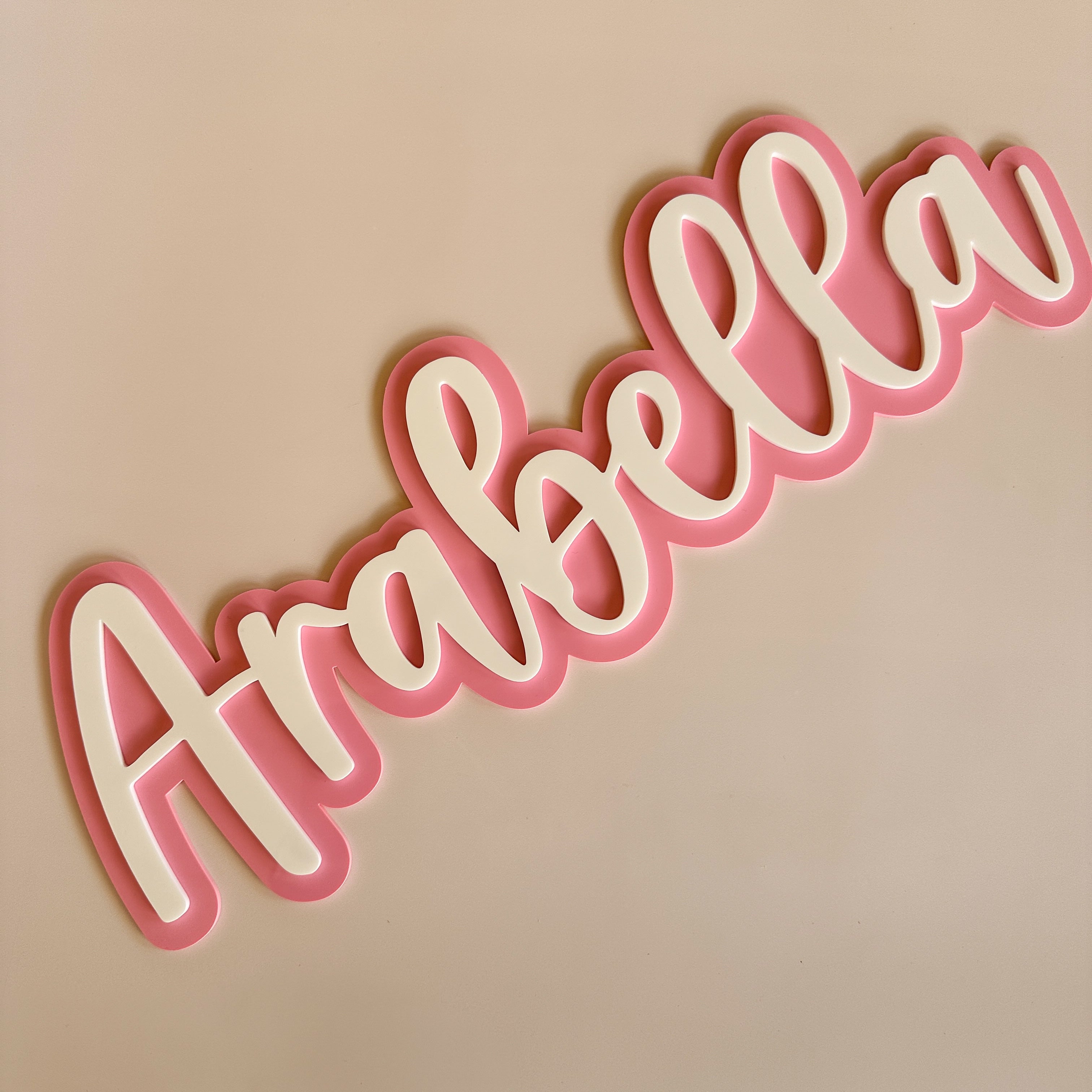 Double Layered Acrylic Name Sign – Be Inspired Designs