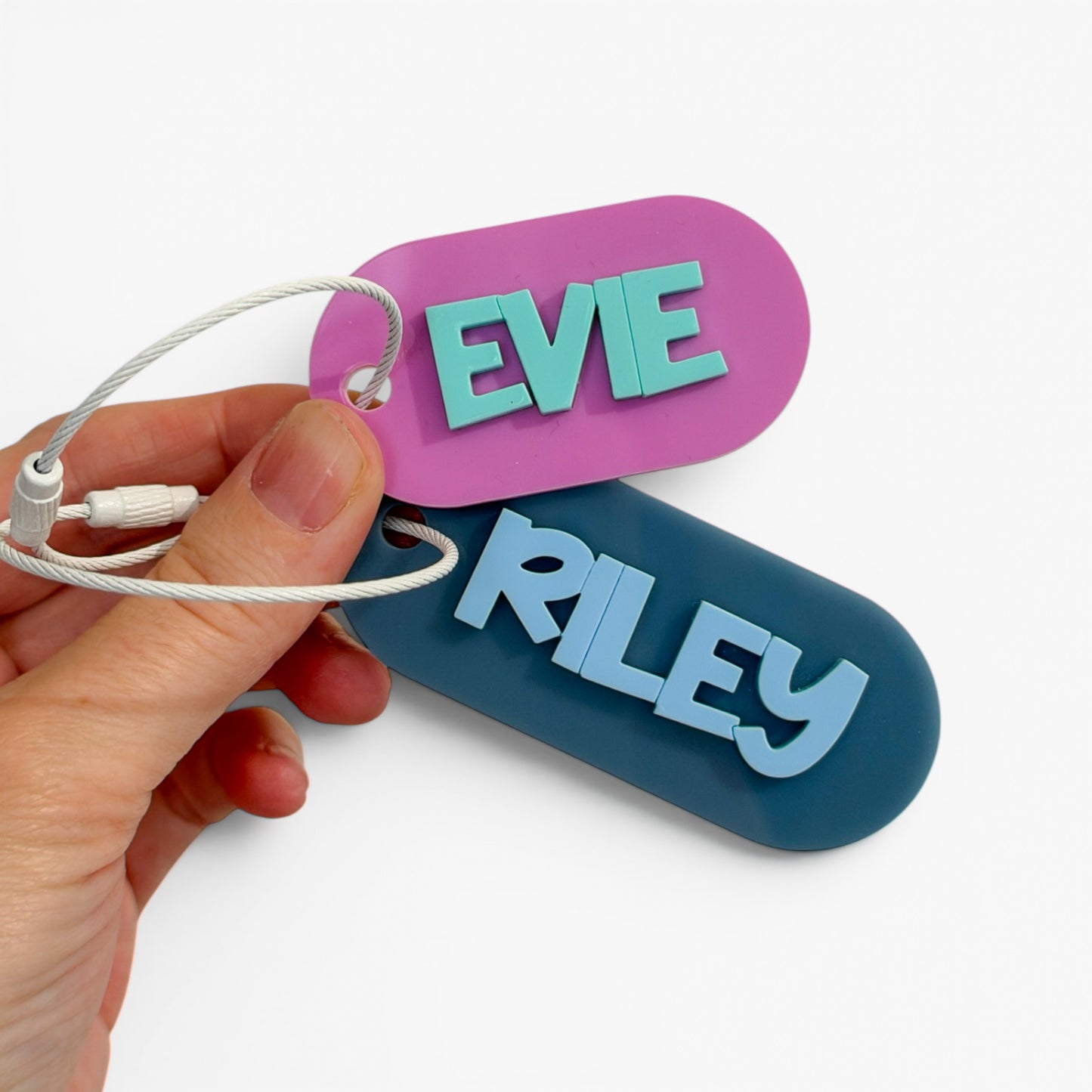 Acrylic Personalised Bag Tag | Personalised Name Keyring