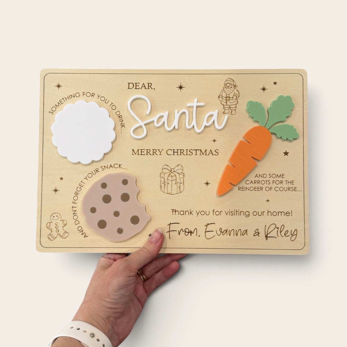 Santa Christmas Plate