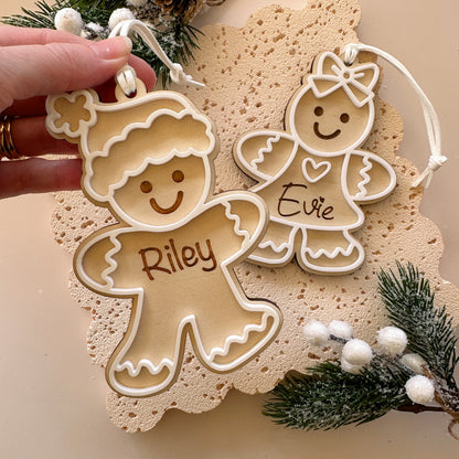 Personalised Christmas Ornament Gingerbread