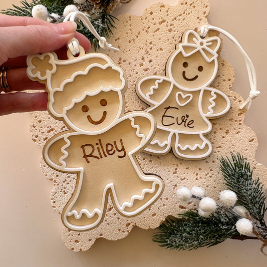 Personalised Christmas Ornament Gingerbread