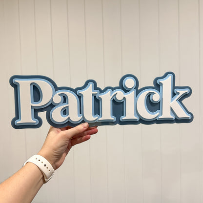 3d Triple Layered Acrylic Name Sign