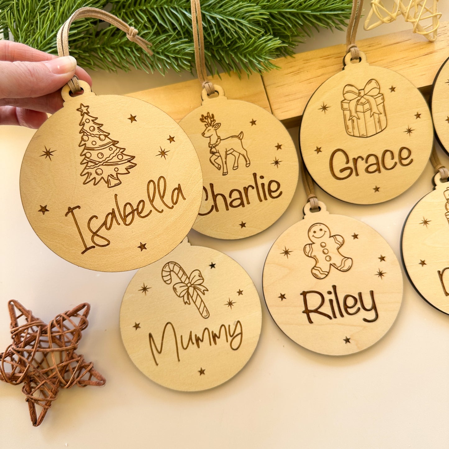Personalised Christmas Ornament | Wooden