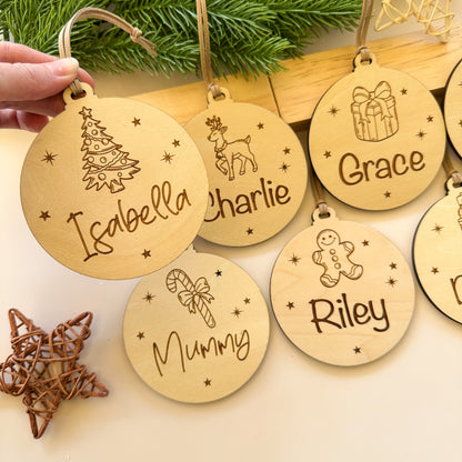 Personalised Christmas Ornament | Wooden