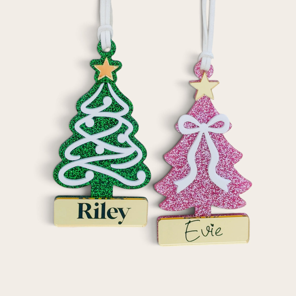 Personalised Christmas Ornament Acrylic Tree