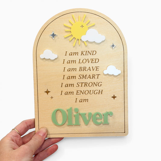 Affirmation Kids Sign | Sun