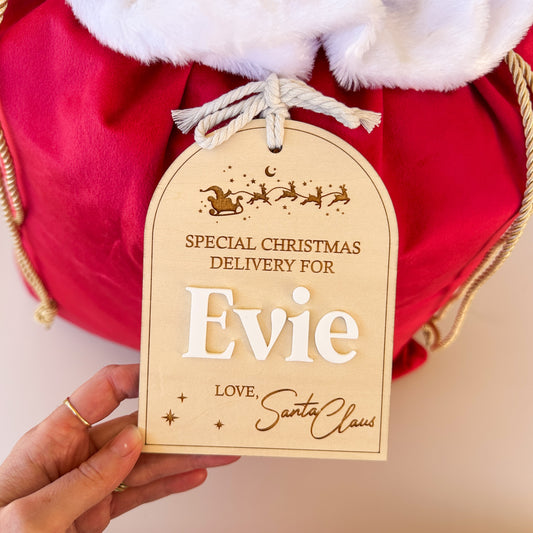 Gift Tag | Santa Sack Tag | TAG ONLY