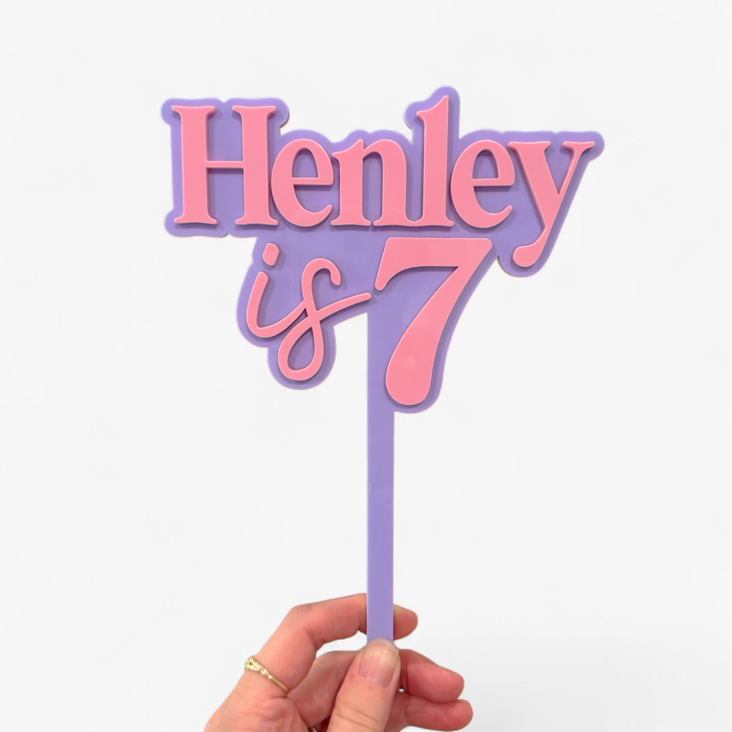 Cake Topper Acrylic Number | Personalised