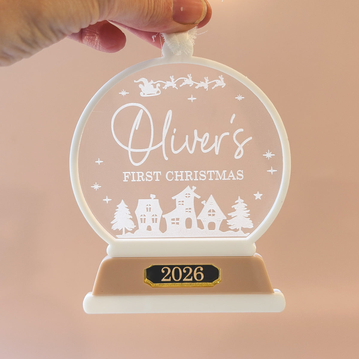 Baby’s First Christmas Ornament | Personalised First Christmas Tree Ornament Bauble