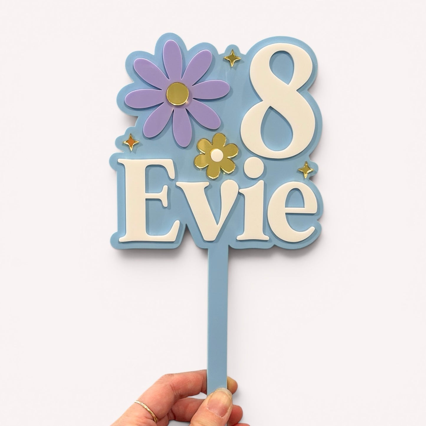 Cake Topper Flowers | Personalised