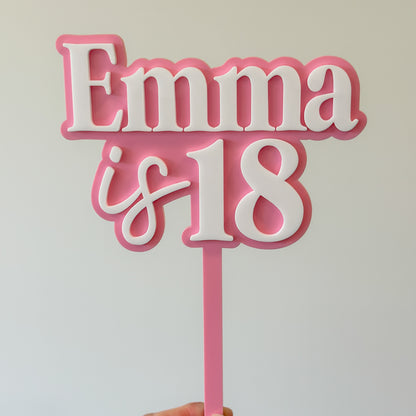 Cake Topper Acrylic Number | Personalised