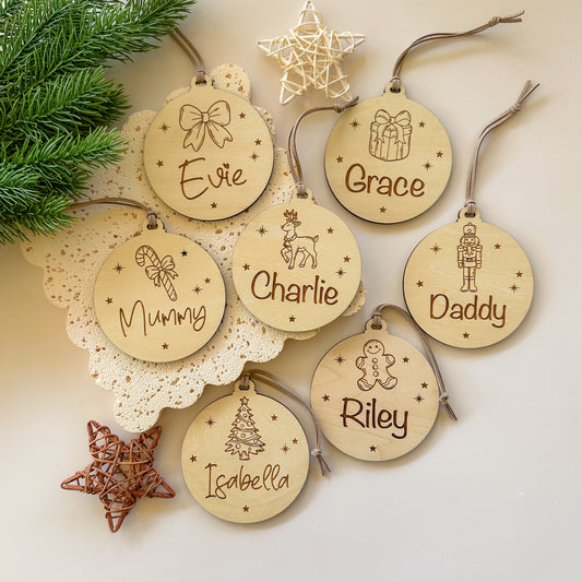 Personalised Christmas Ornament | Wooden