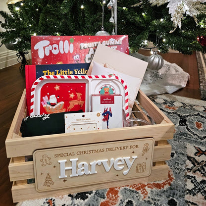 DIY Christmas Crate Plaque Sign | Personalised Crate Sign
