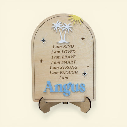 Affirmation Kids Sign | Palm Tree