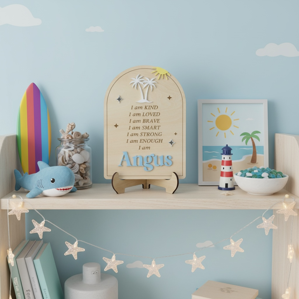 Affirmation Kids Sign | Palm Tree