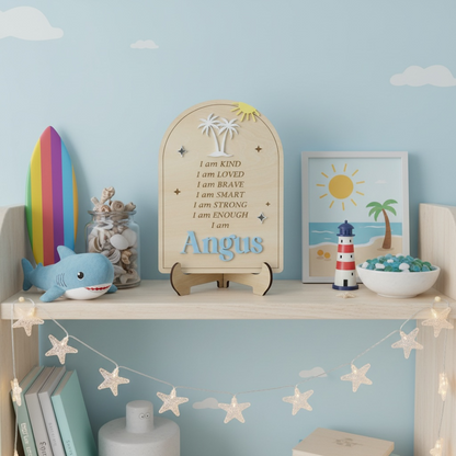 Affirmation Kids Sign | Palm Tree