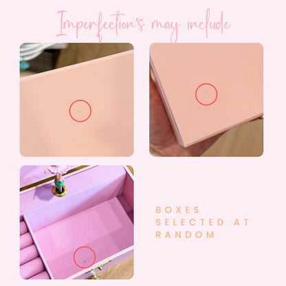 IMPERFECT STOCK - CLEARANCE Personalised Music Ballerina Jewellery Box PINK | Kids Jewellery Box
