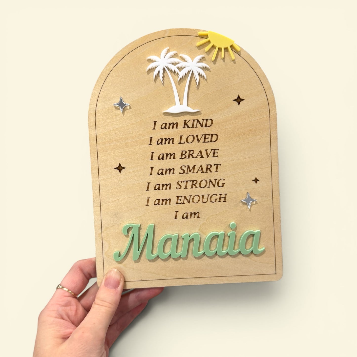 Affirmation Kids Sign | Palm Tree
