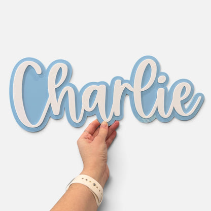Double Layered Acrylic Name Sign