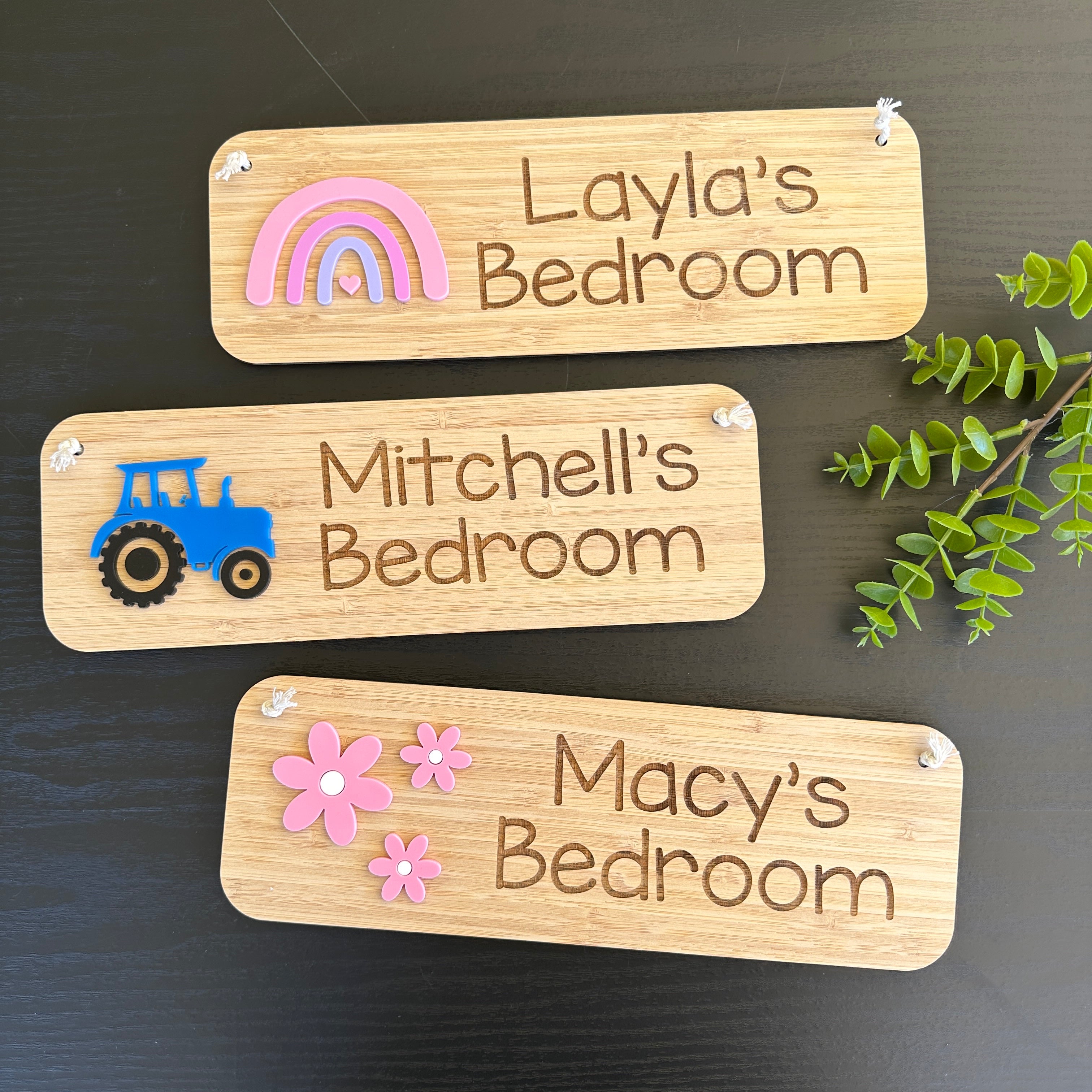 Kids Personalised Bedroom Door Signs – Be Inspired Designs