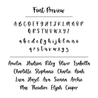 Personalised Baby Birth Announcement Plaque